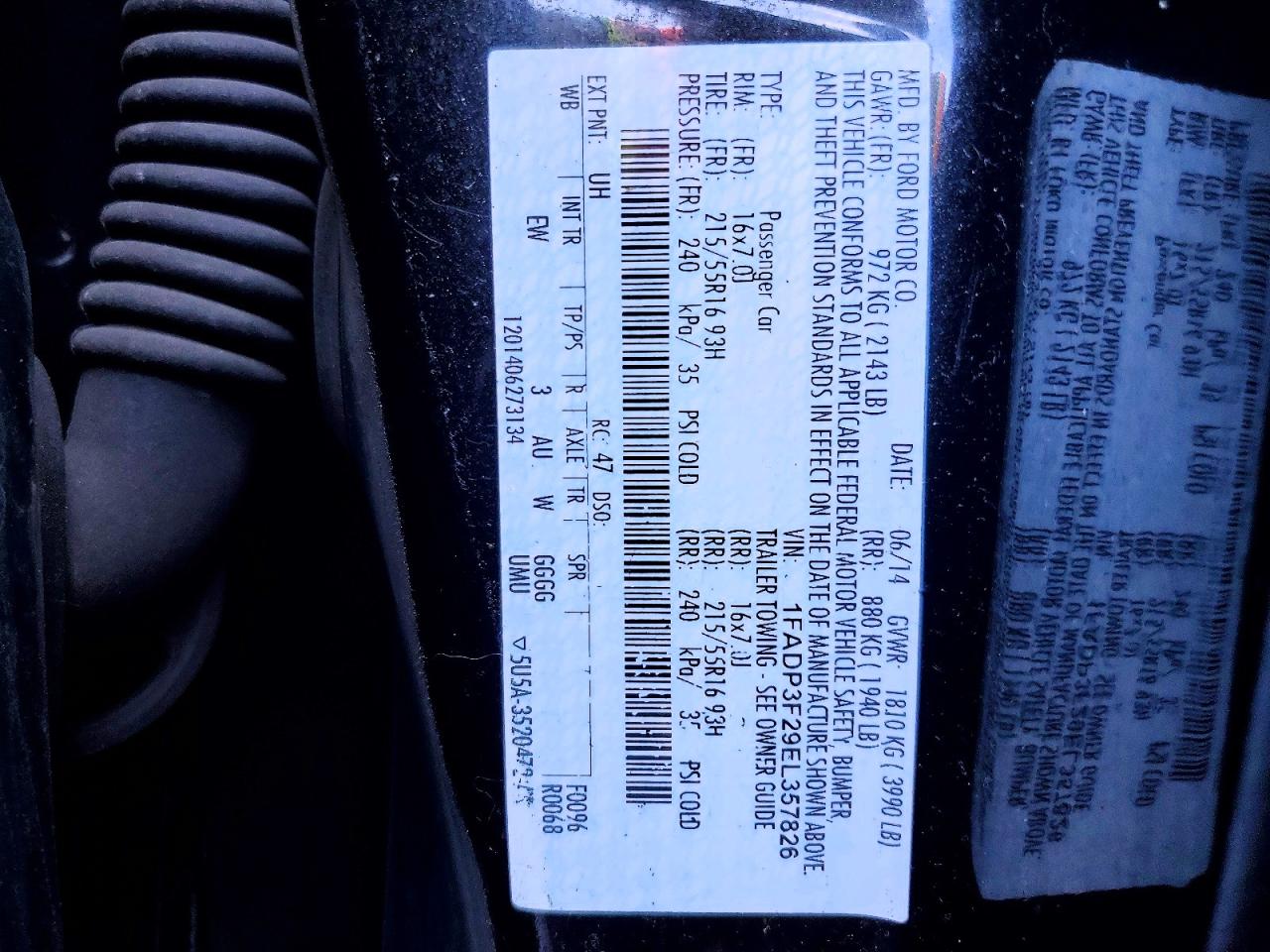 2014 FORD FOCUS