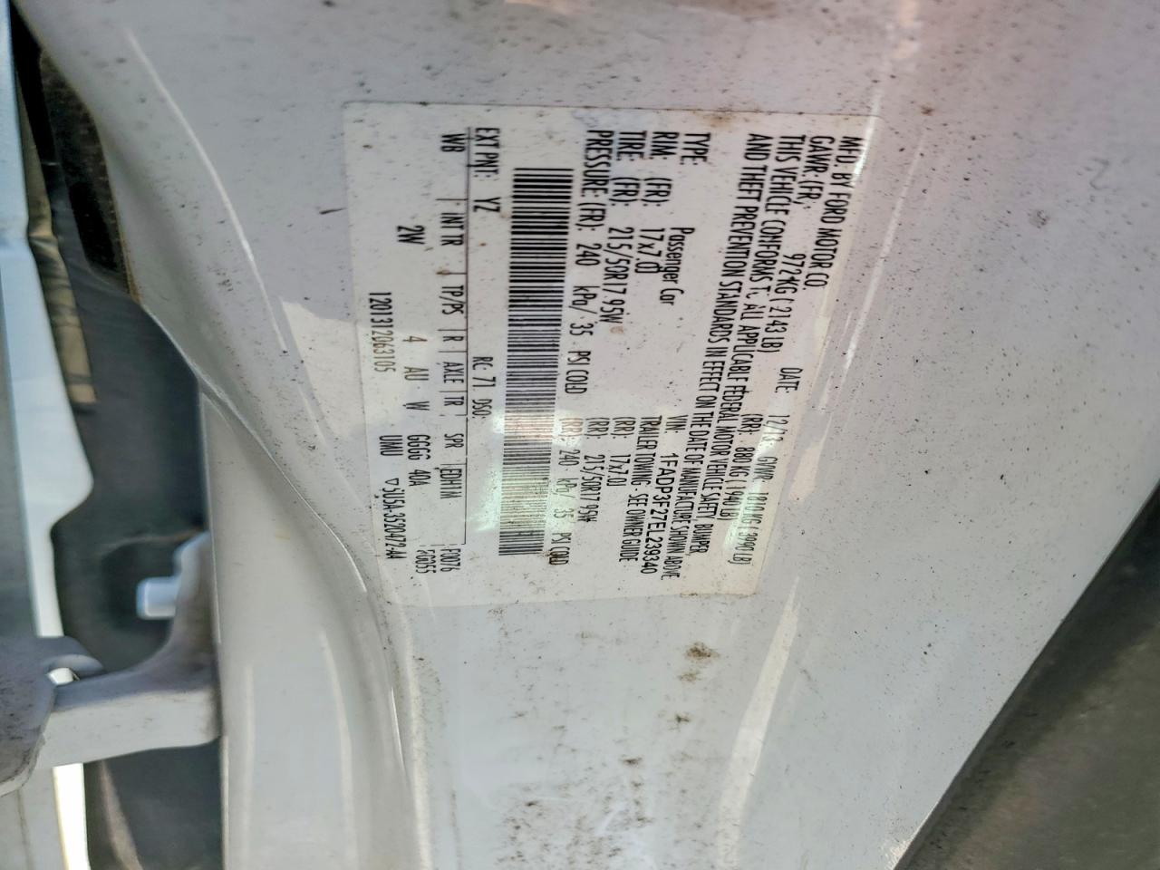 2014 FORD FOCUS