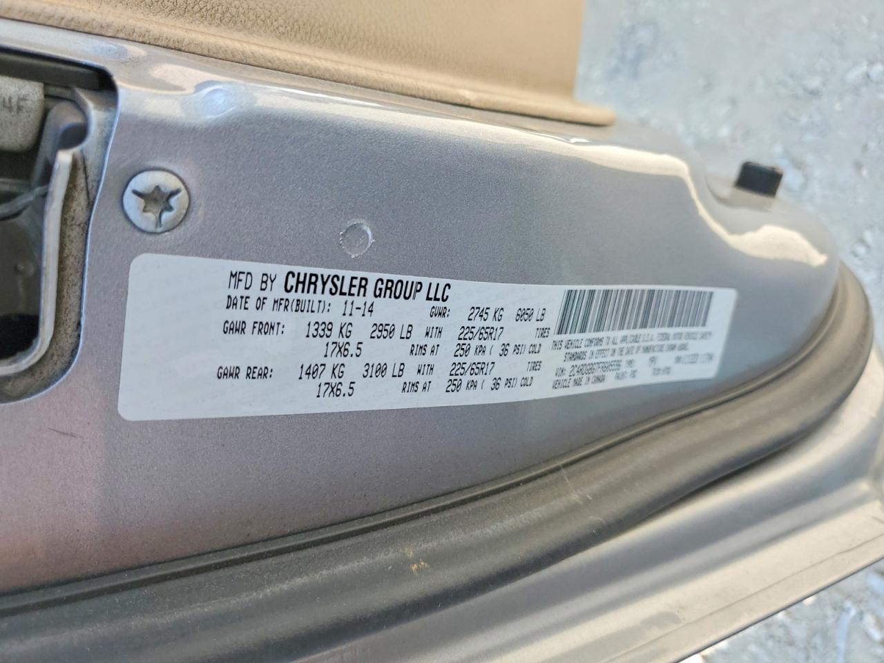 2015 DODGE CARAVAN