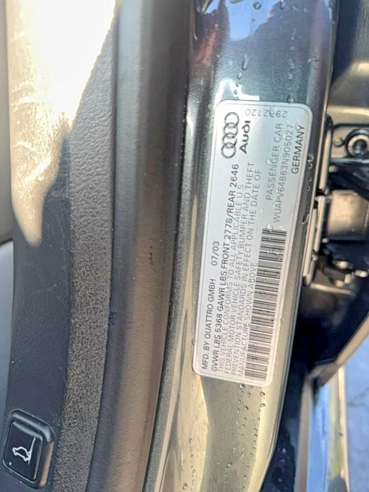2003 AUDI S6/RS6