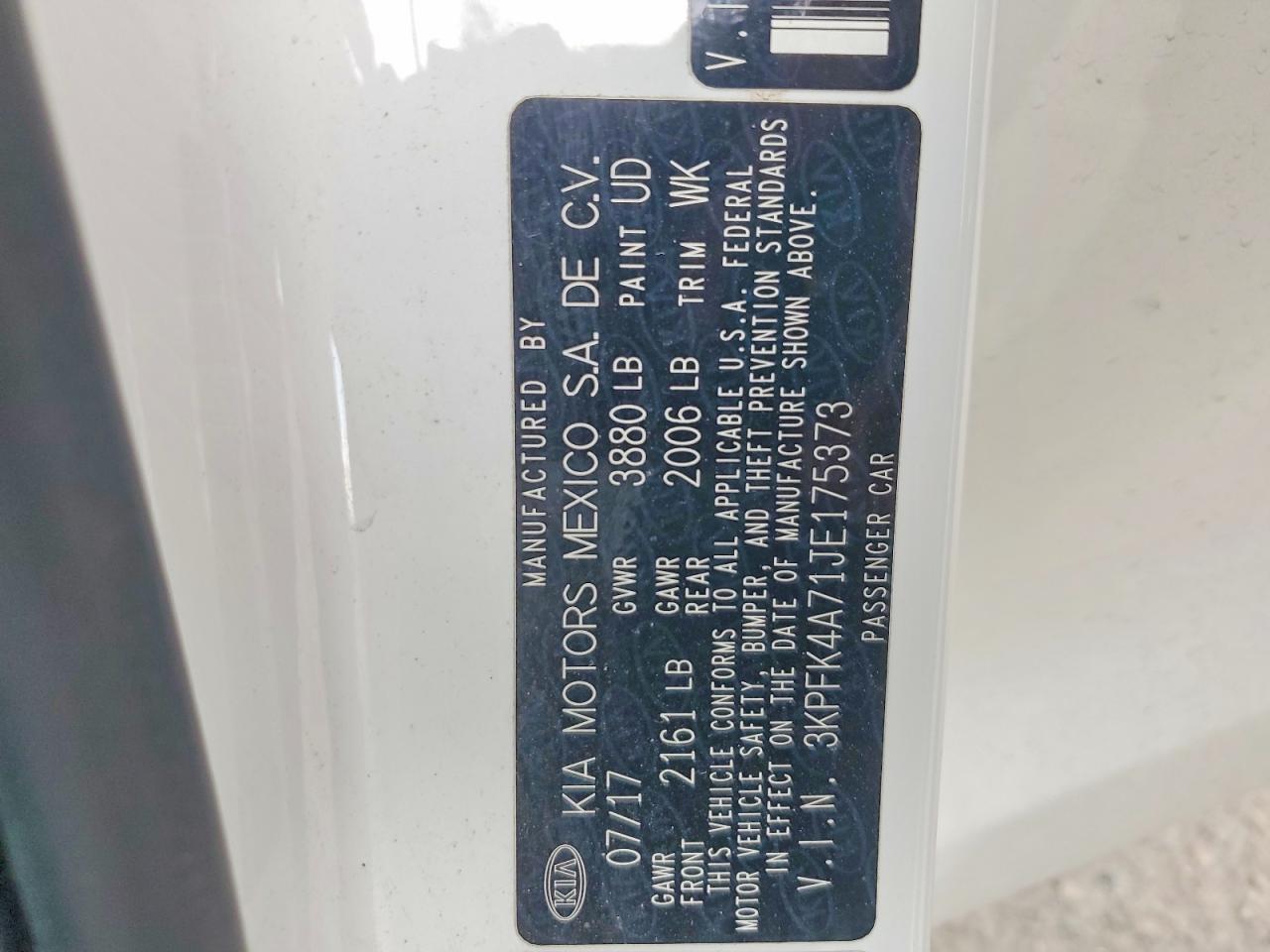 2018 KIA FORTE