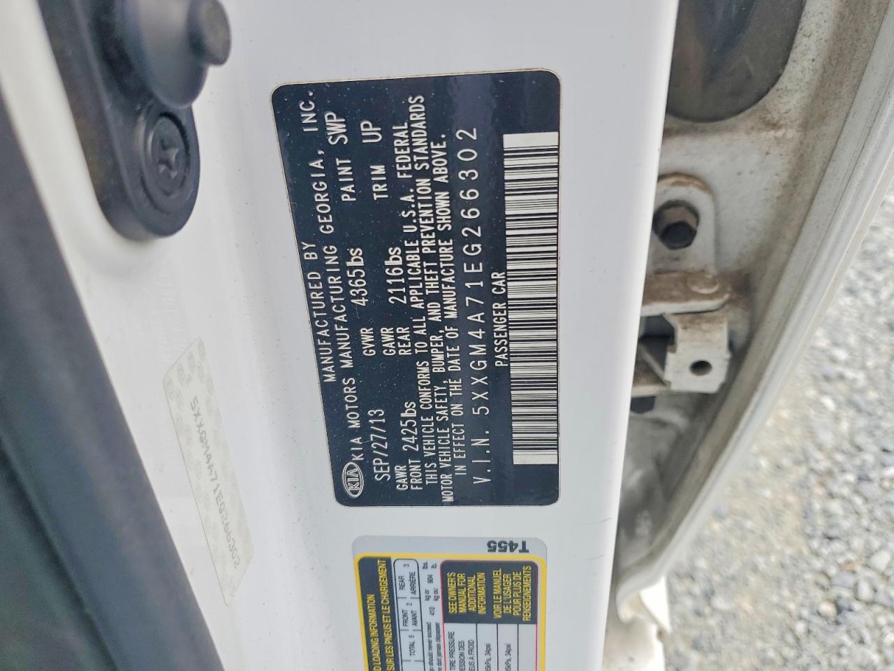 2014 KIA OPTIMA 2.4