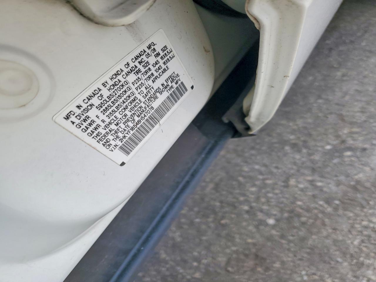 2006 HONDA PILOT