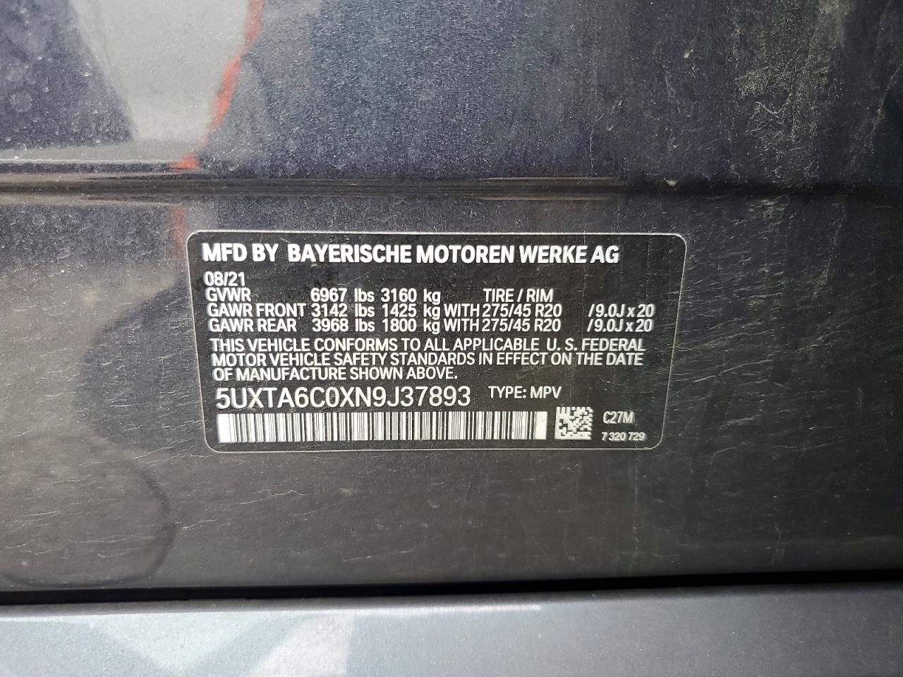 2022 BMW X5