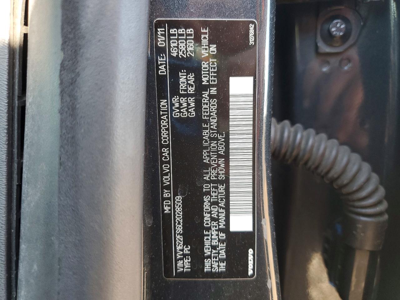 2012 VOLVO S60