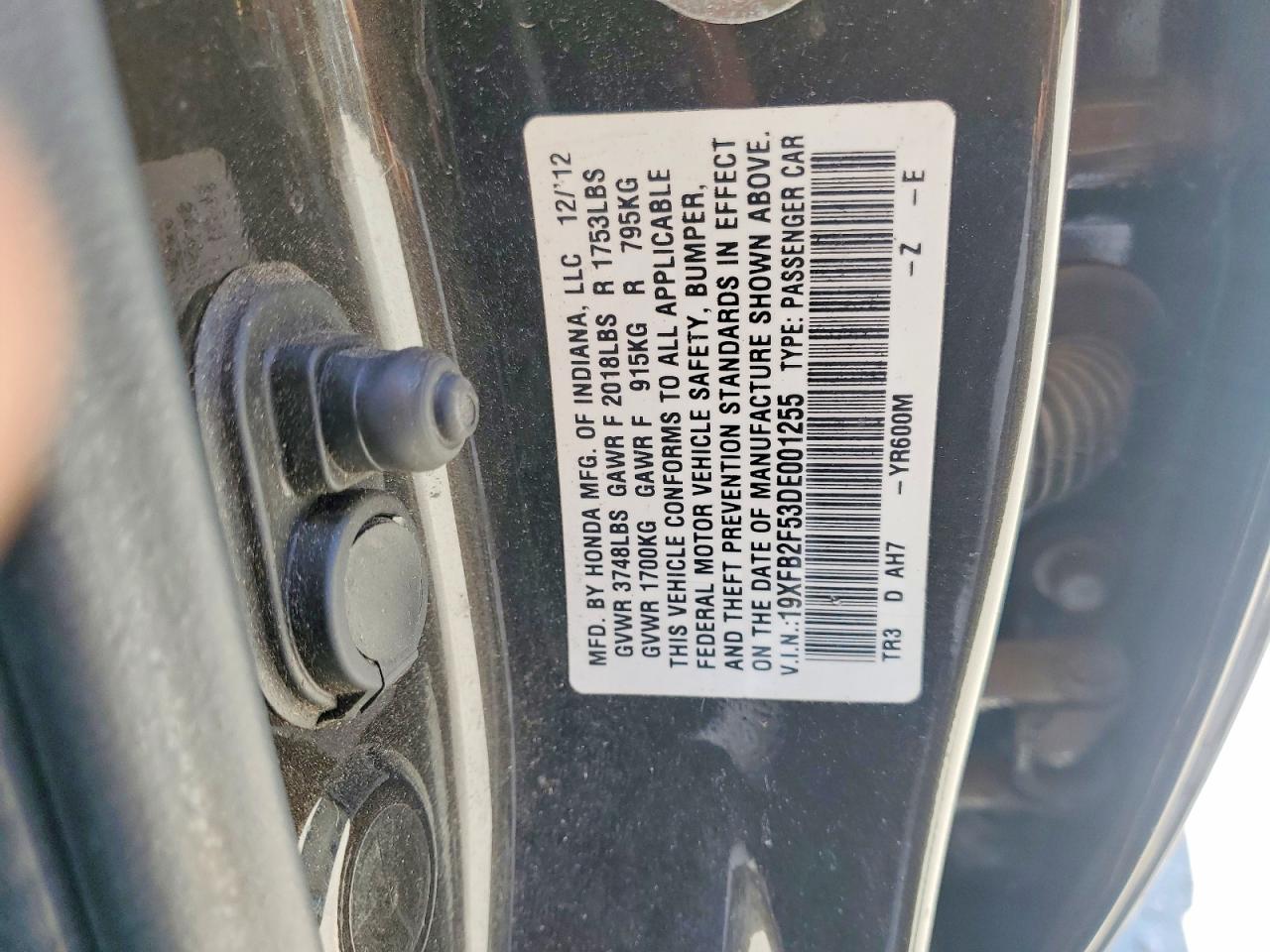 2013 HONDA CIVIC