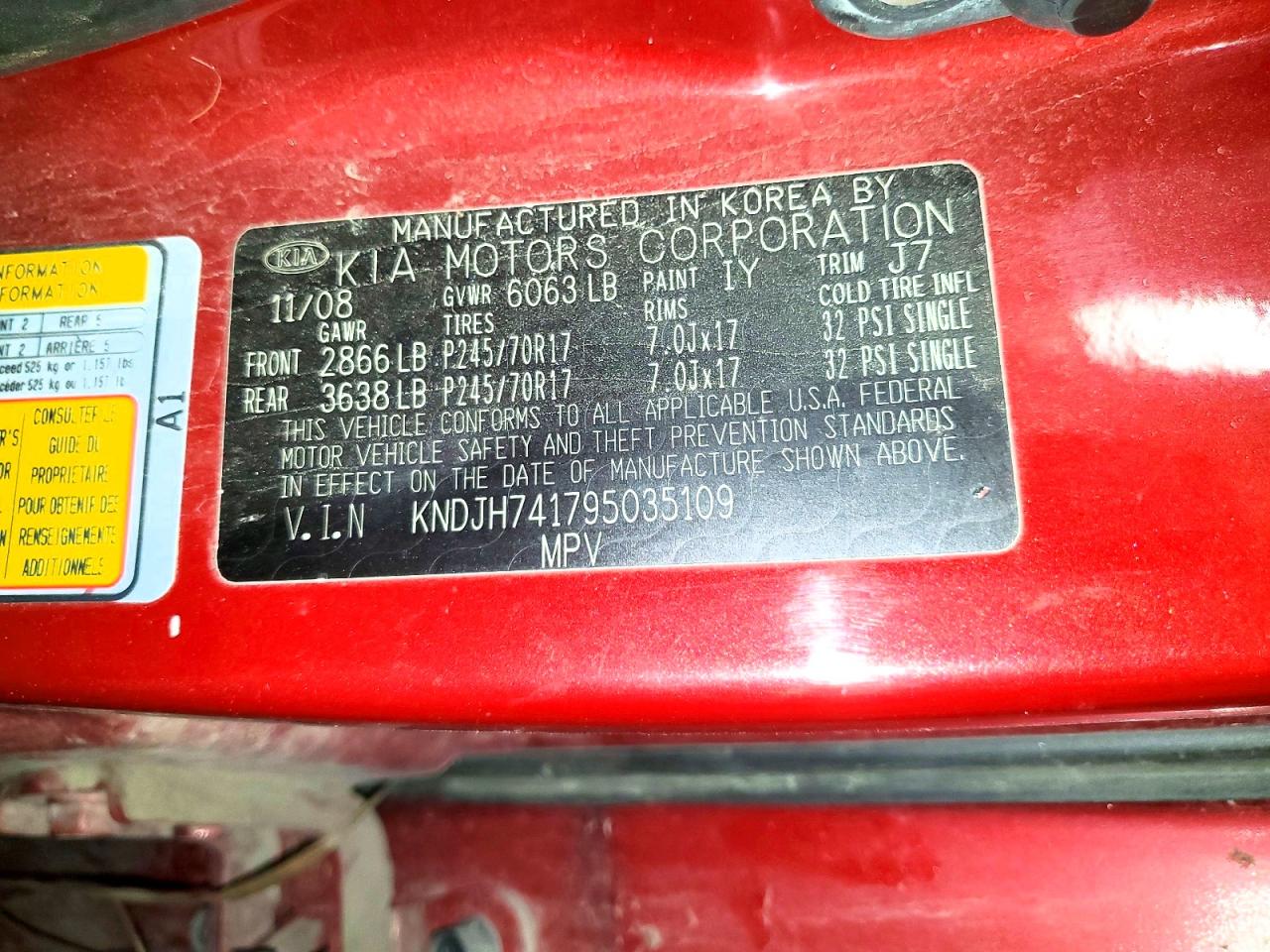 2009 KIA BORREGO