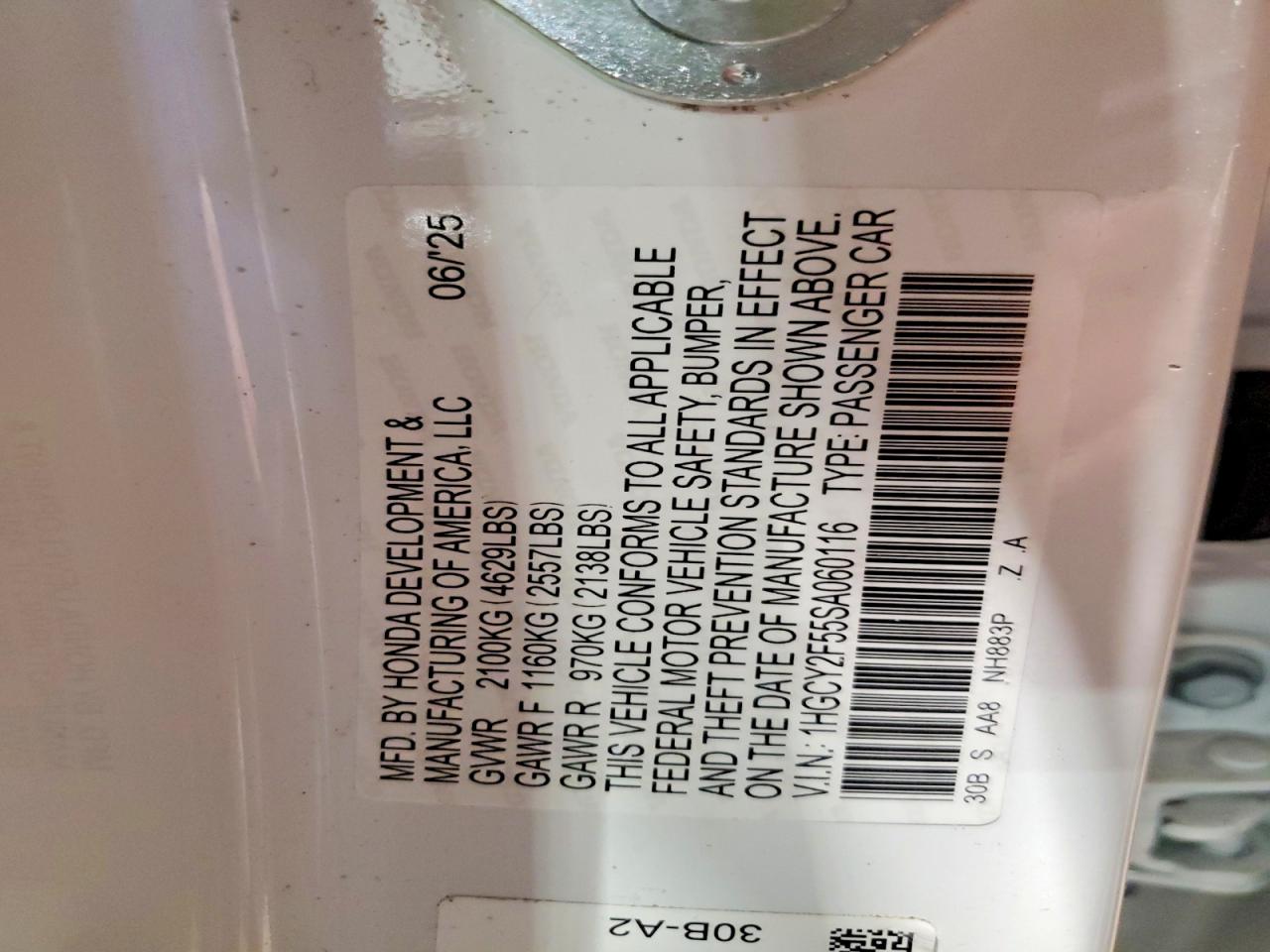 2025 HONDA ACCORD
