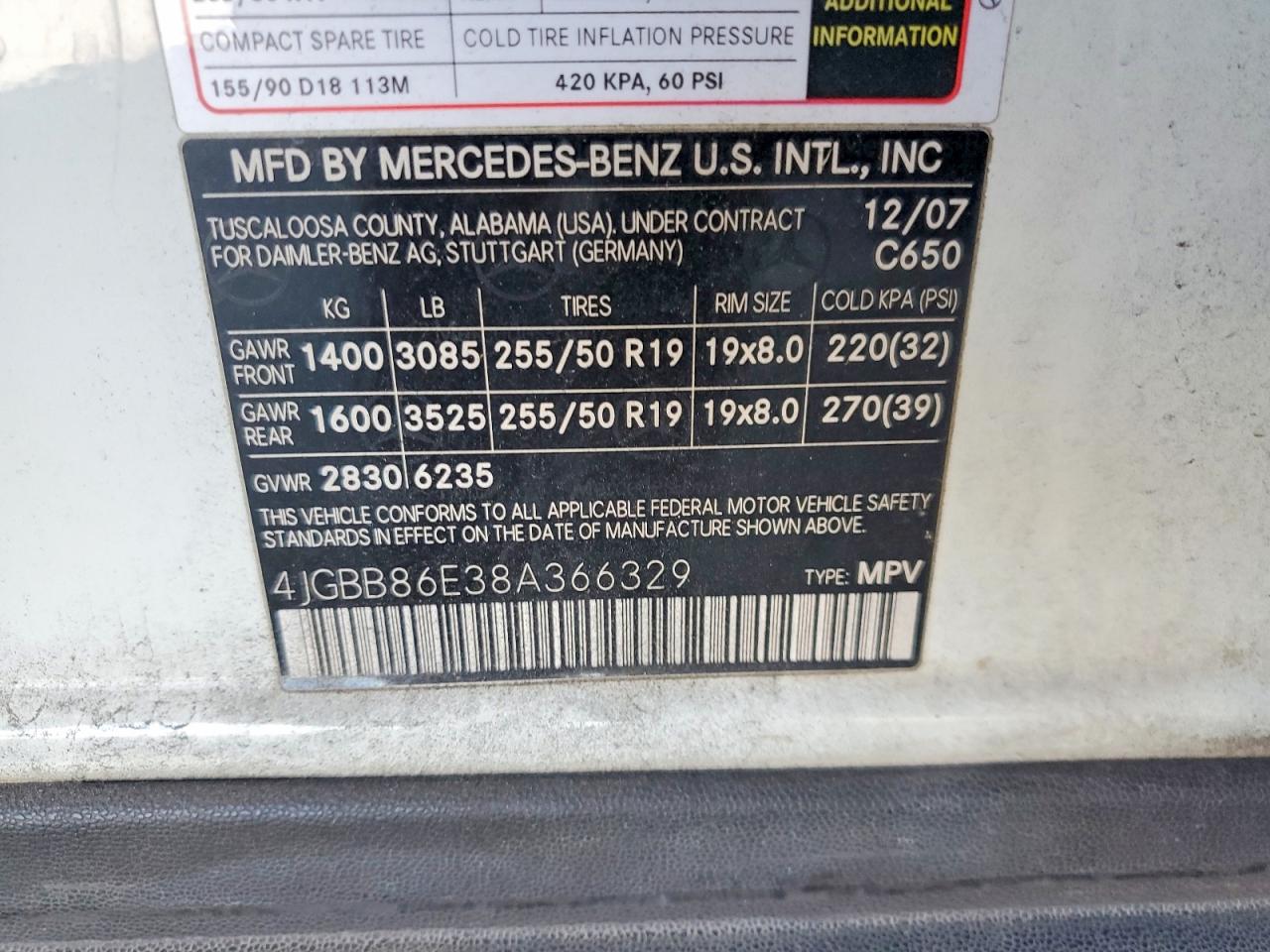 2008 MERCEDES-BENZ M-CLASS