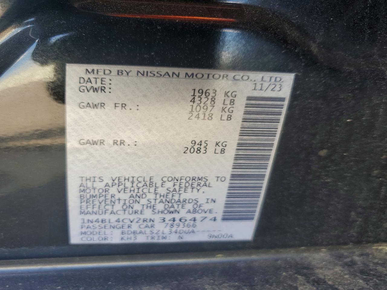 2024 NISSAN ALTIMA