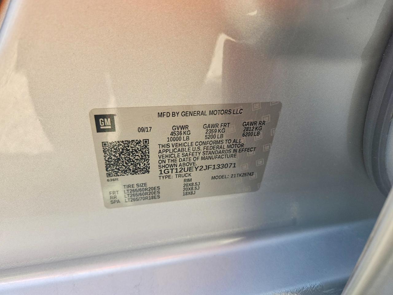 2018 GMC SIERRA
