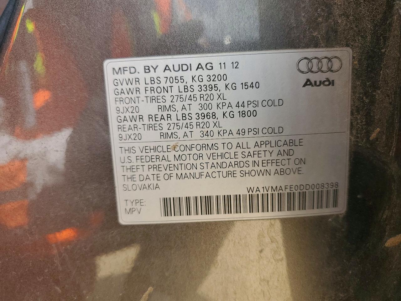 2013 AUDI Q7