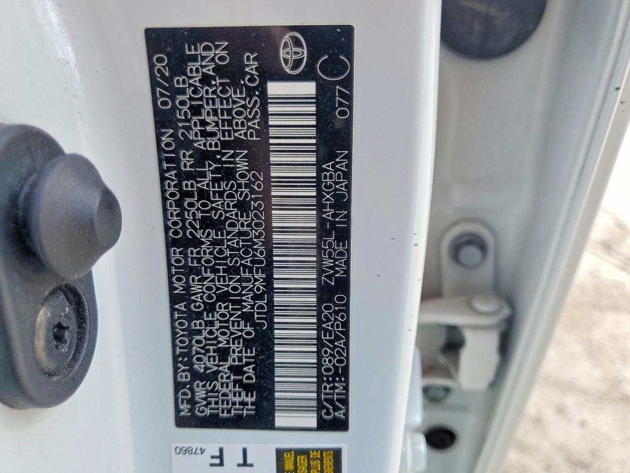 2021 TOYOTA PRIUS