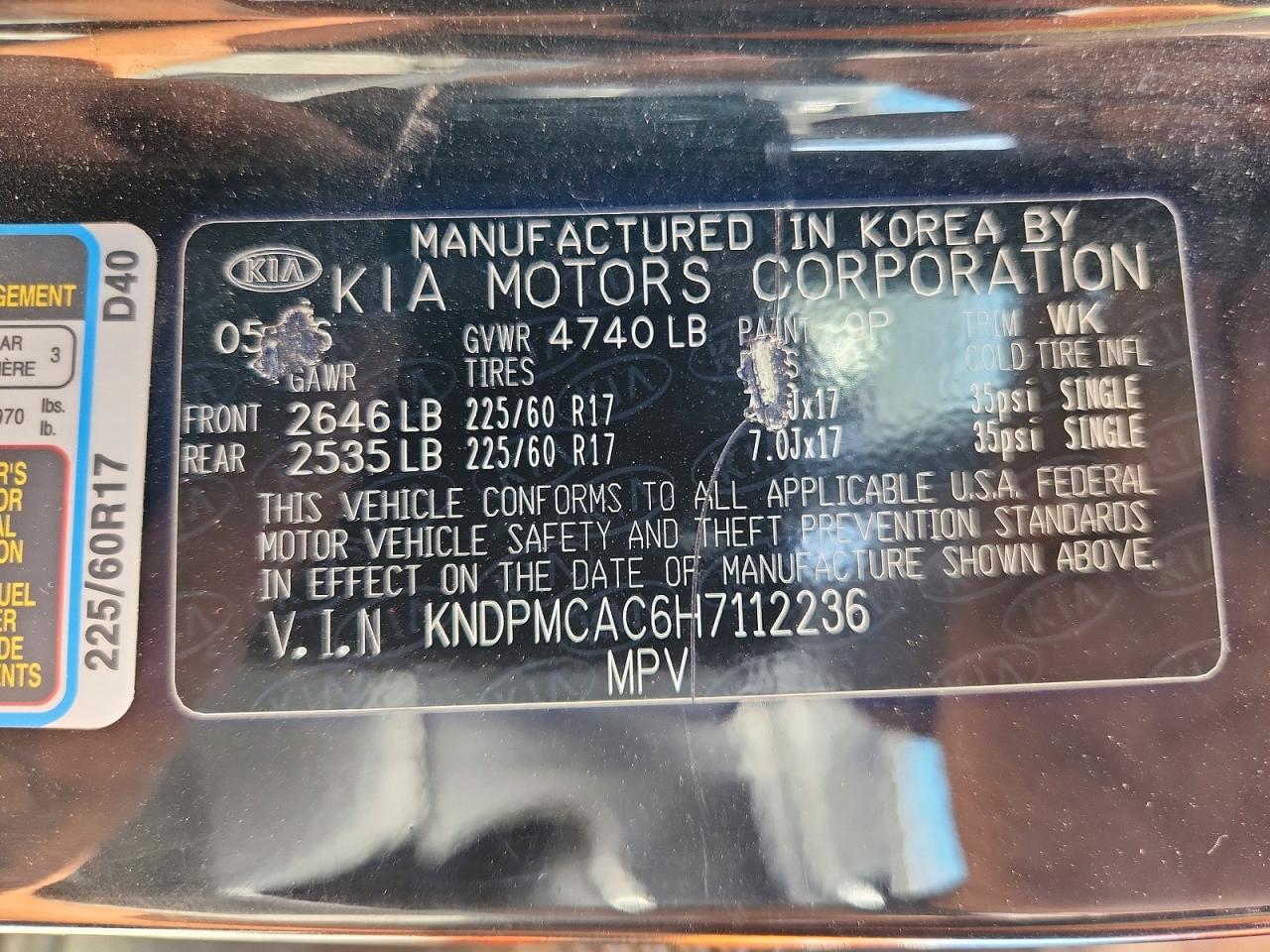 2017 KIA SPORTAGE