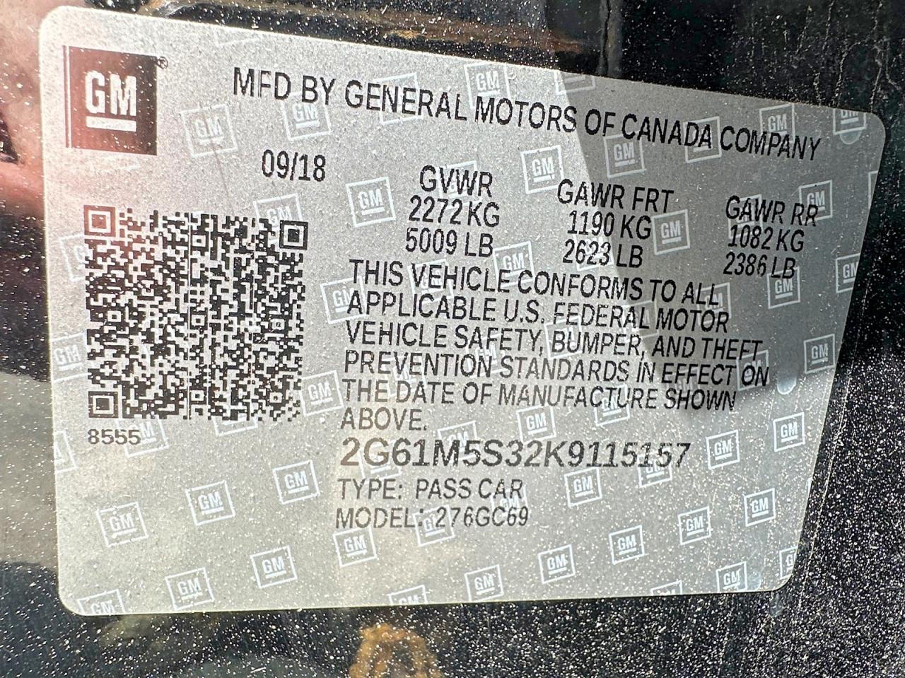 2019 CADILLAC XTS