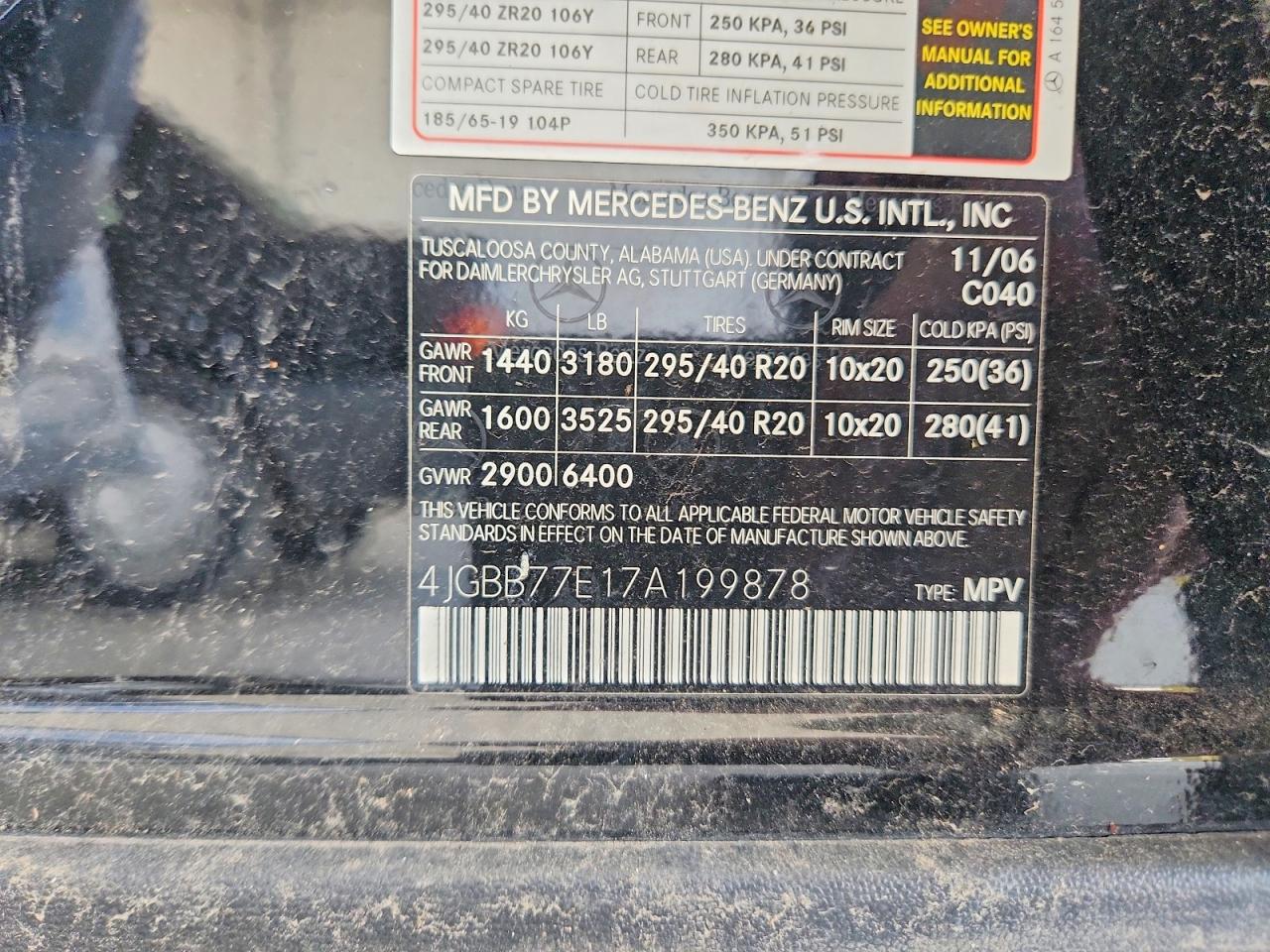 2007 MERCEDES-BENZ M-CLASS