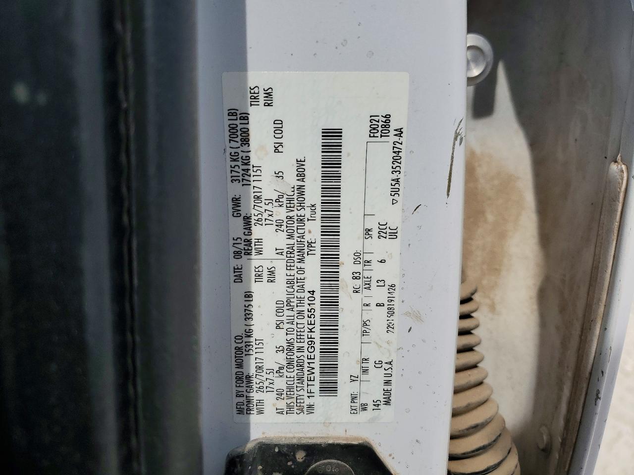 2015 FORD F150