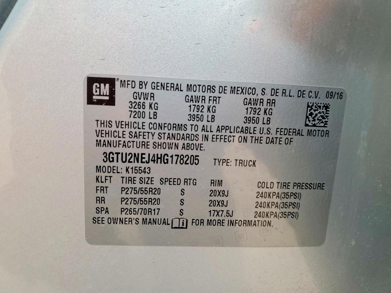 2017 GMC SIERRA
