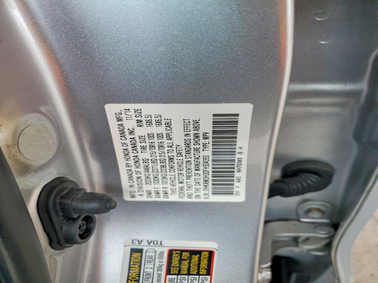 2015 HONDA CRV