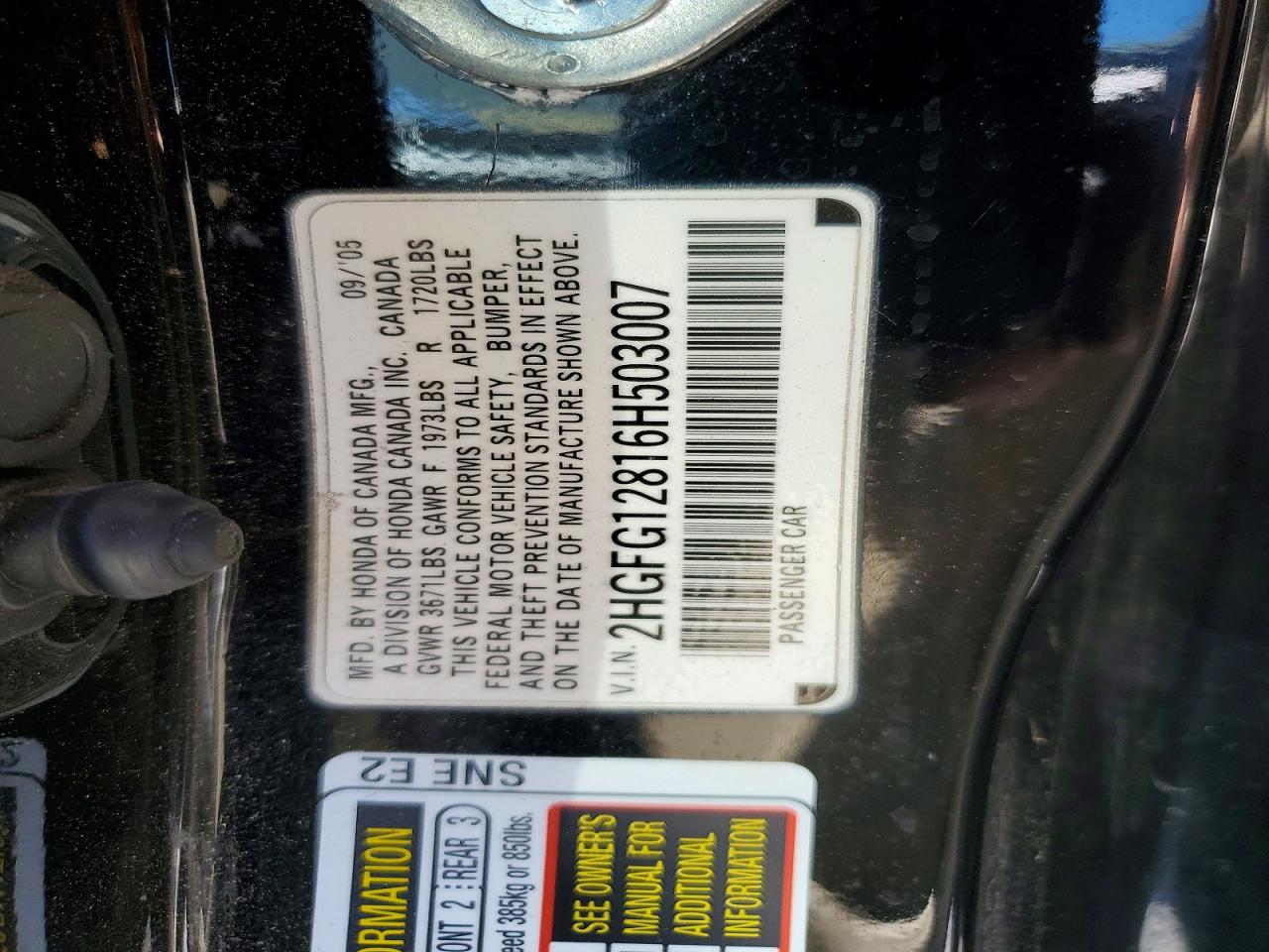 2006 HONDA CIVIC