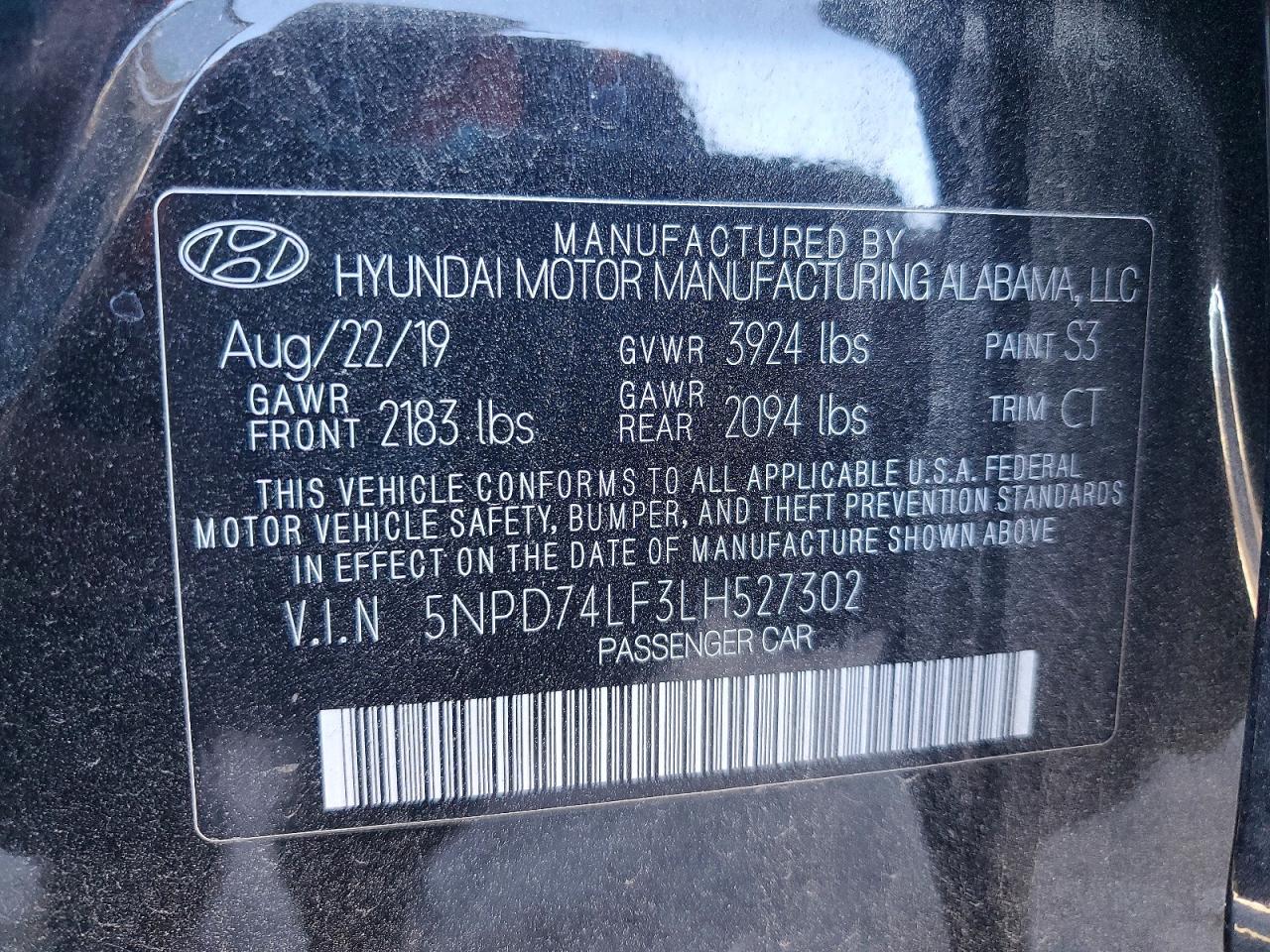 2020 HYUNDAI ELANTRA