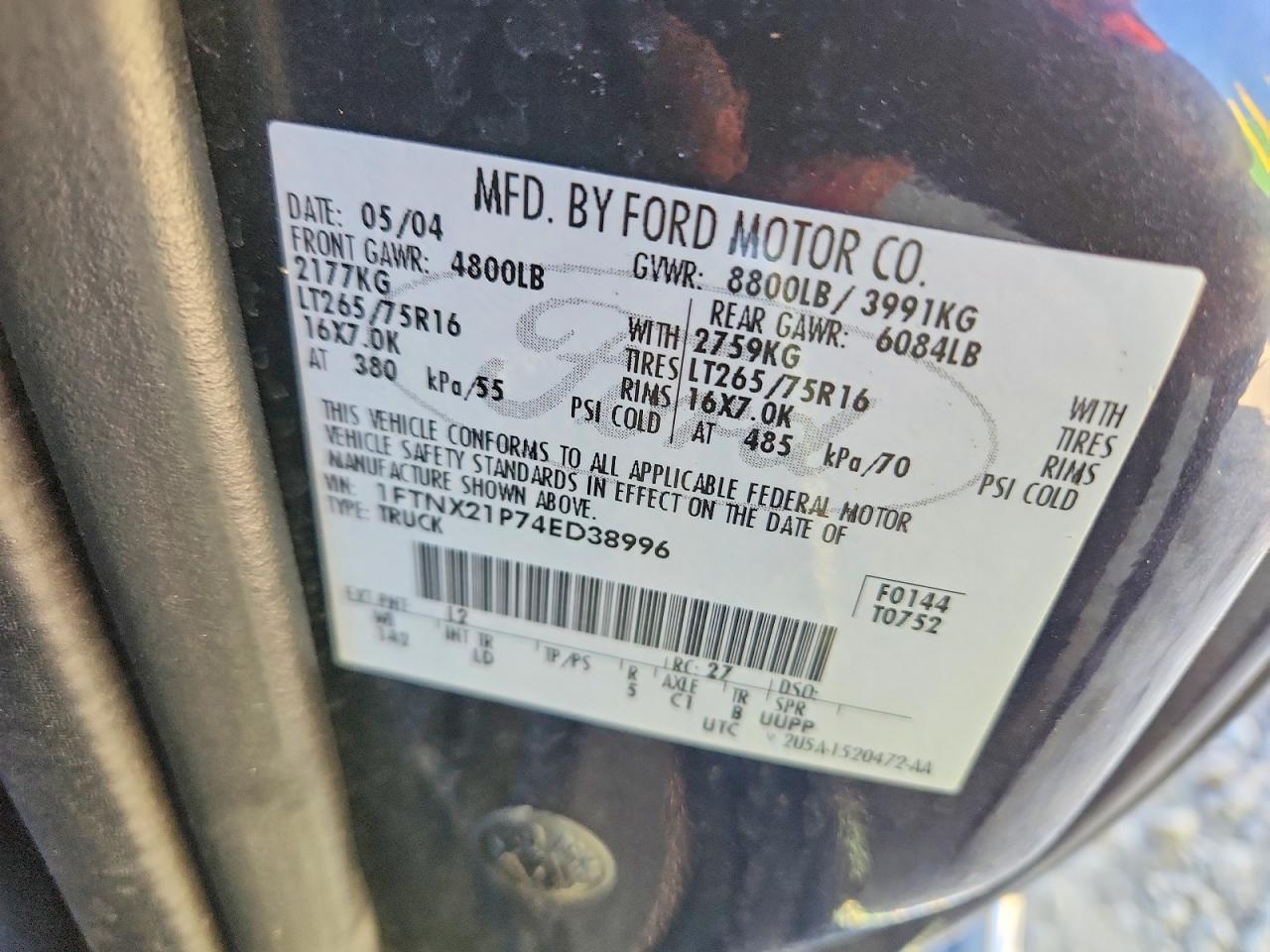 2004 FORD F250
