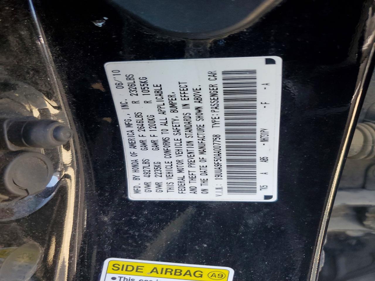 2010 ACURA TL