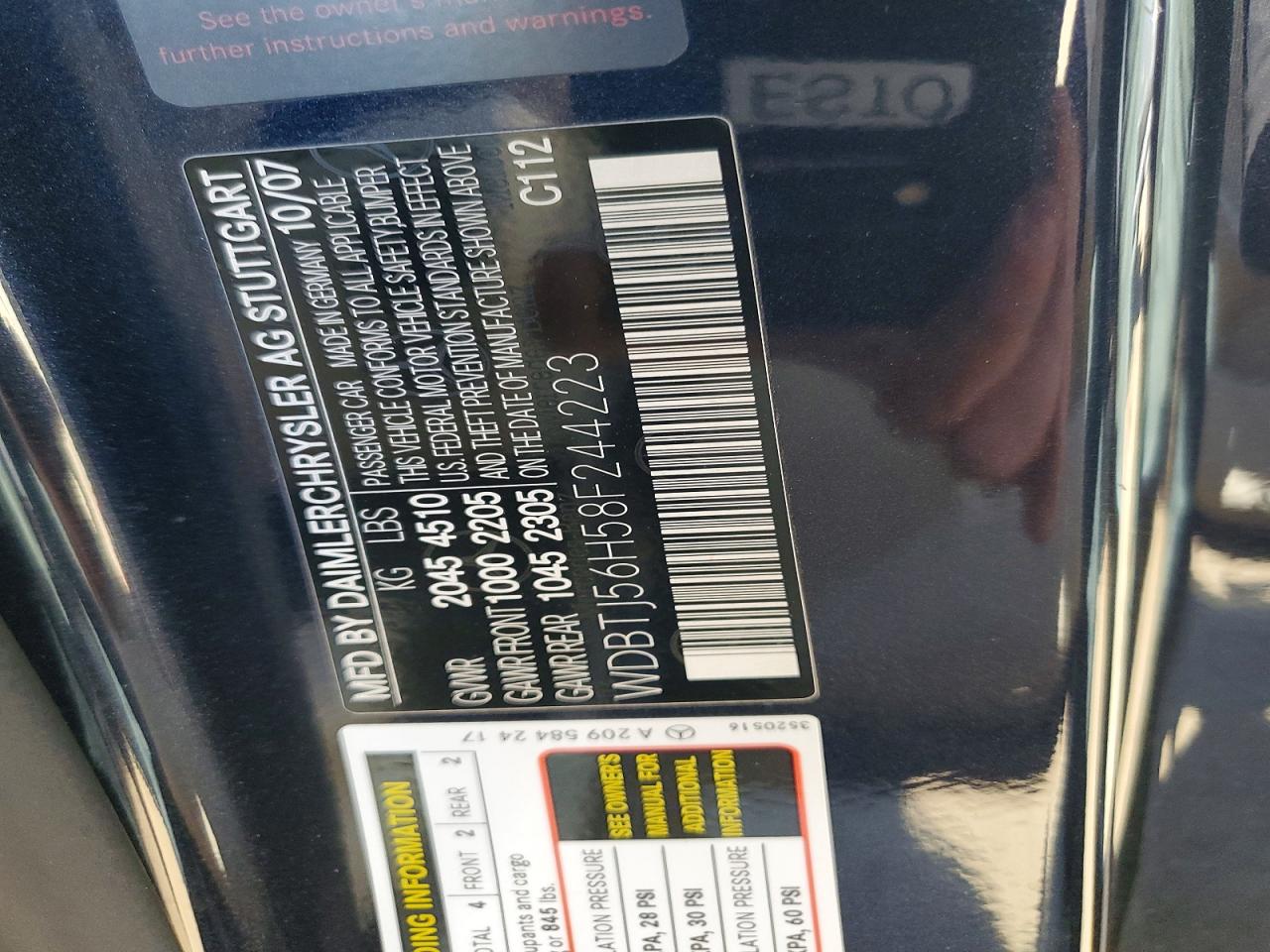 2008 MERCEDES-BENZ CLK-CLASS