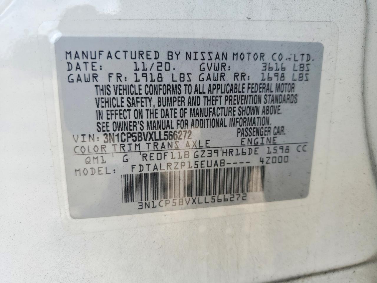2020 NISSAN KICKS
