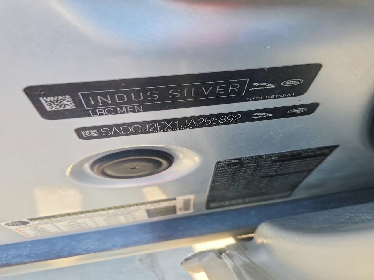 2018 JAGUAR F-PACE
