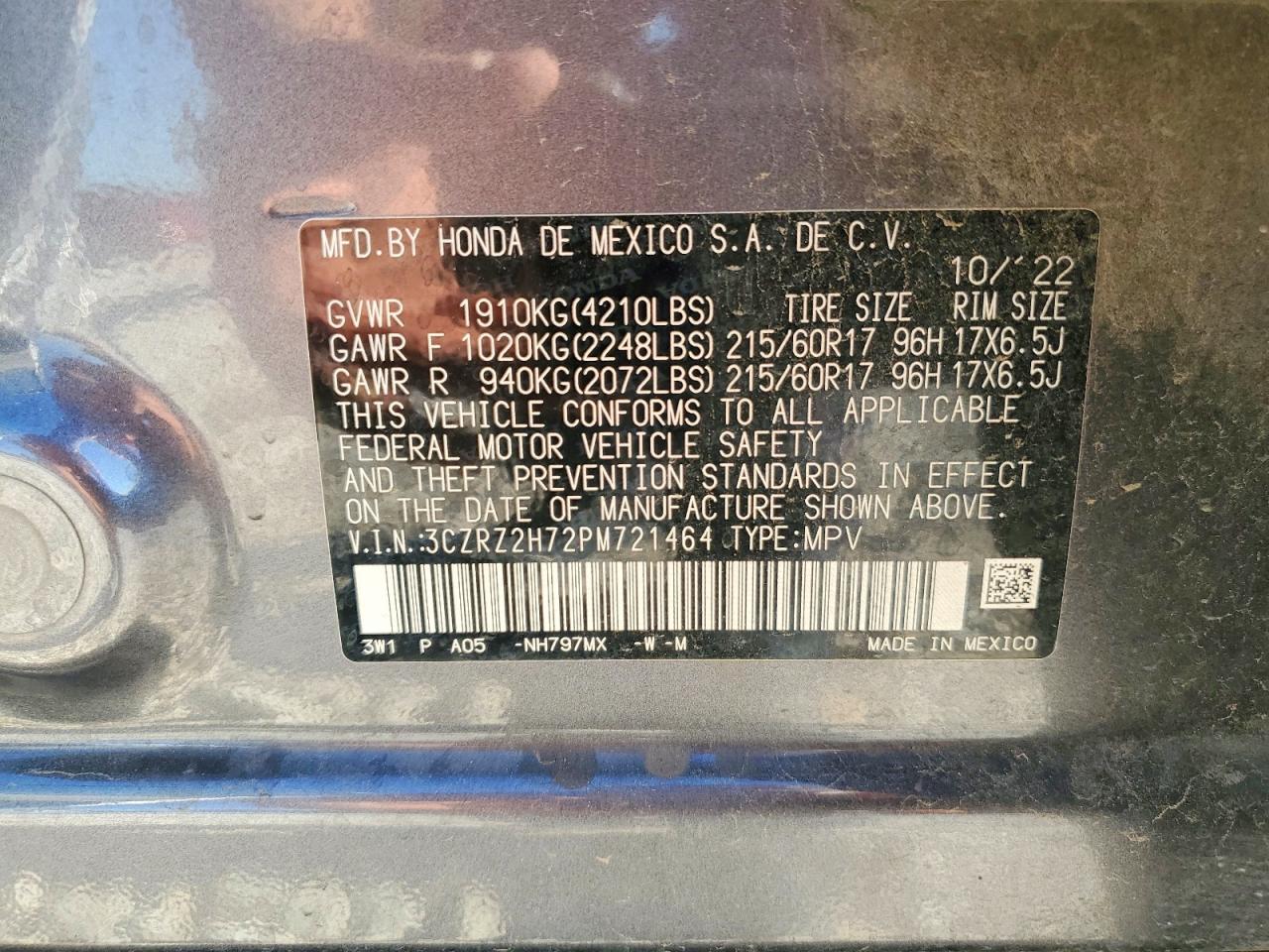 2023 HONDA HR-V