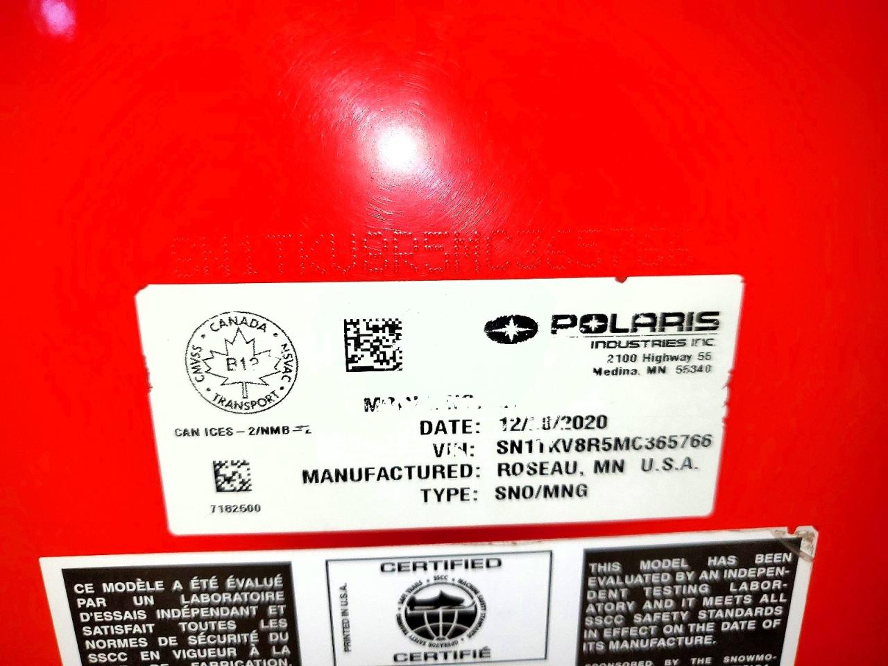 2021 POLARIS MATRYX 650