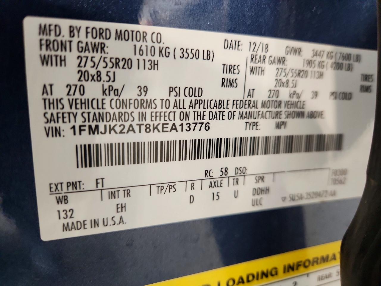 2019 FORD EXPEDITION