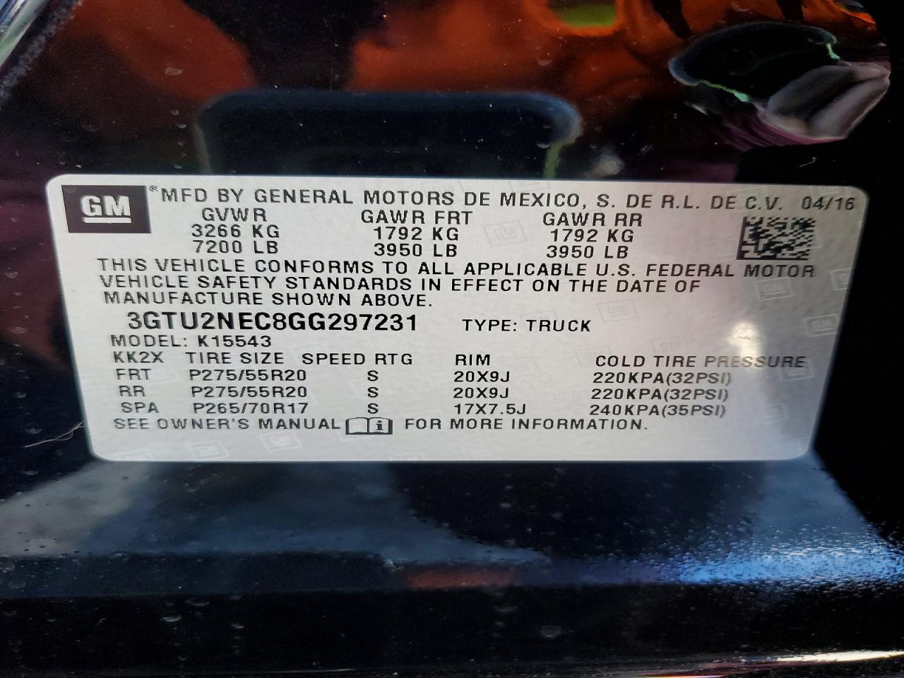 2016 GMC SIERRA