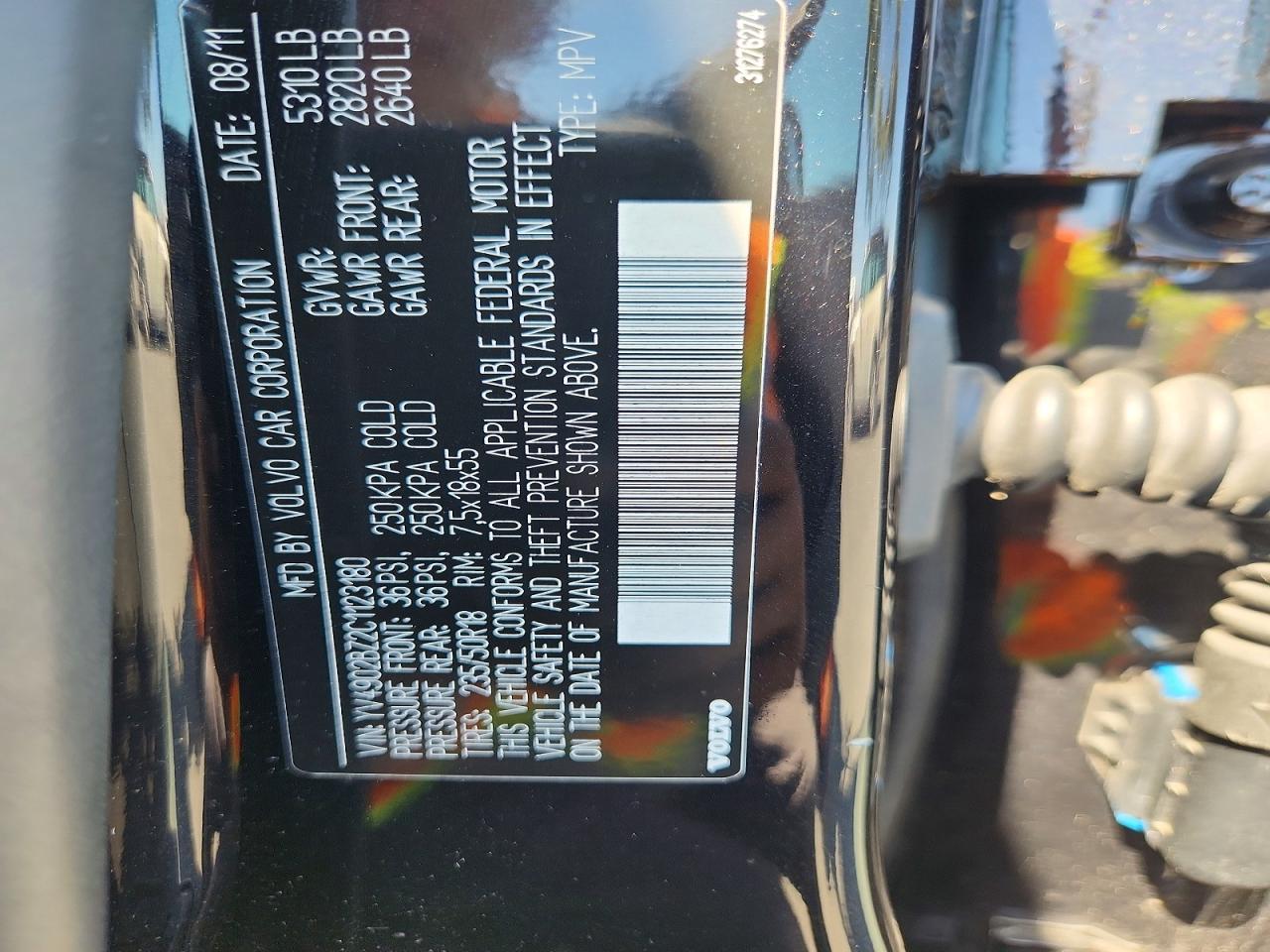 2012 VOLVO XC70