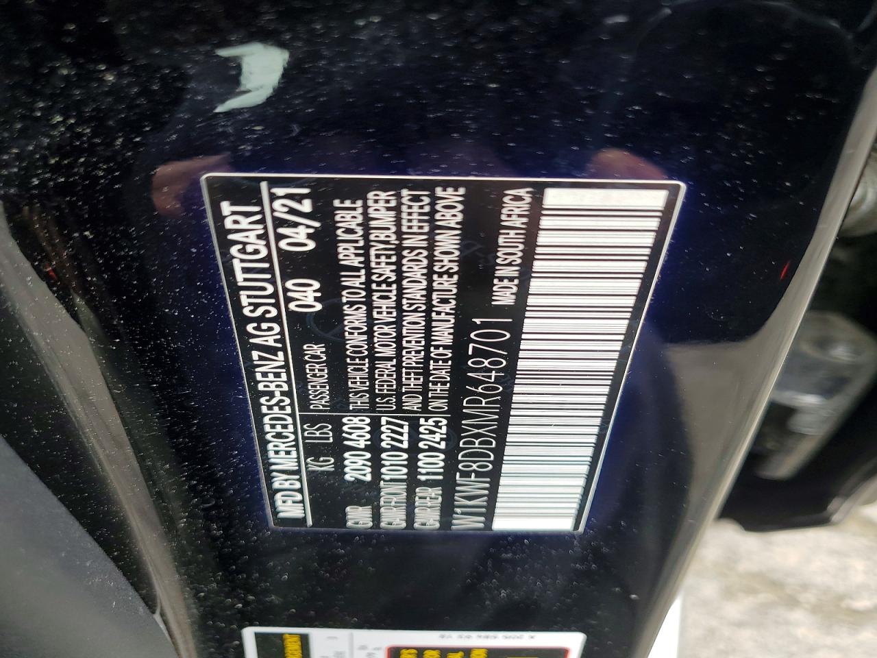 2021 MERCEDES-BENZ C-CLASS