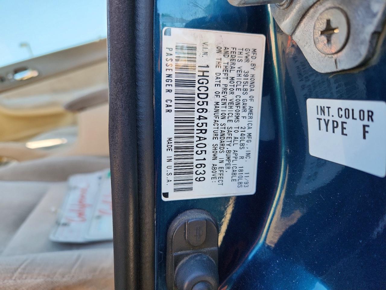 1994 HONDA ACCORD