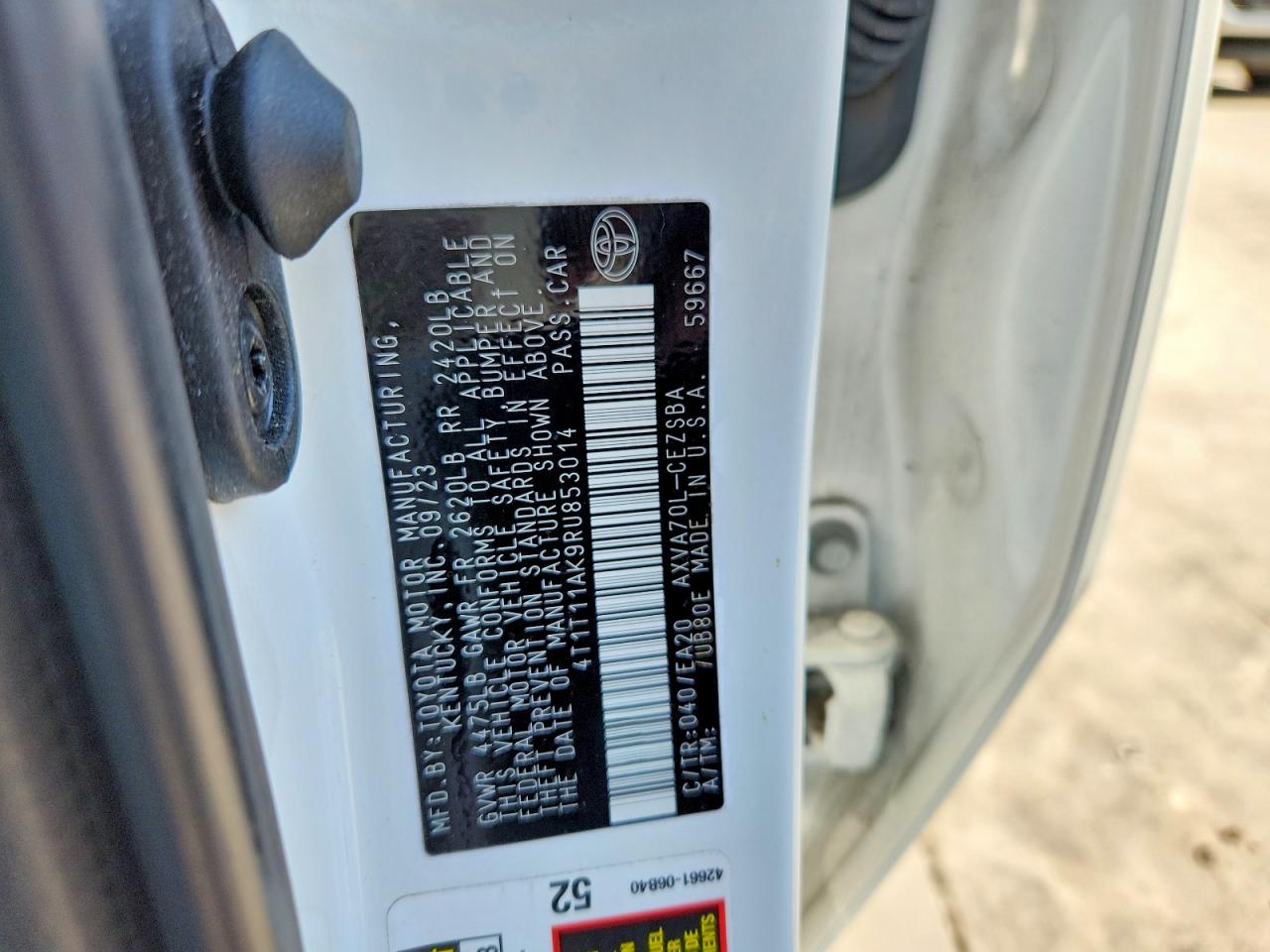 2024 TOYOTA CAMRY