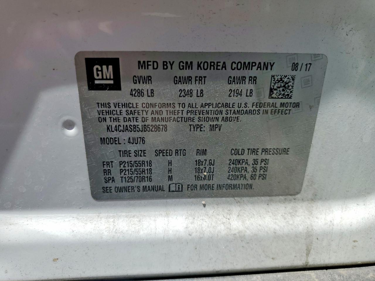 2018 BUICK ENCORE