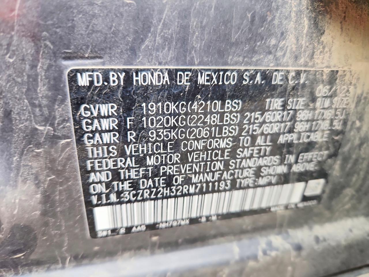 2024 HONDA HR-V