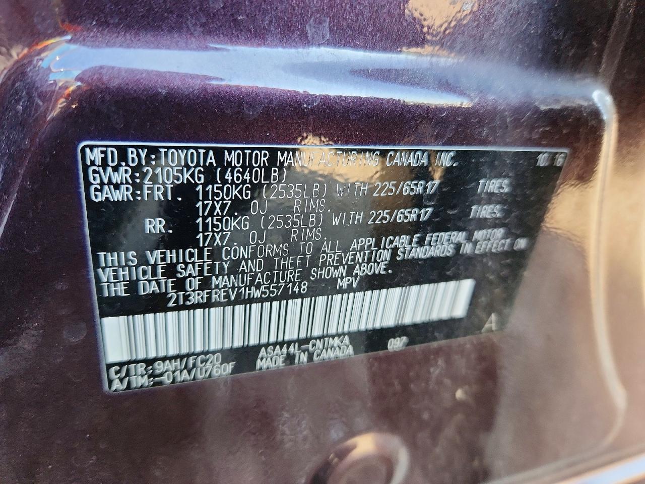 2017 TOYOTA RAV4