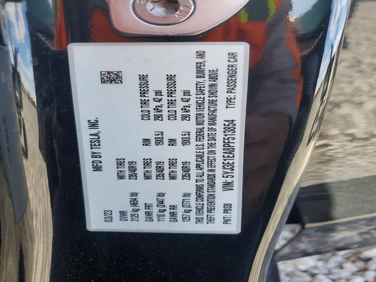 2023 TESLA MODEL 3