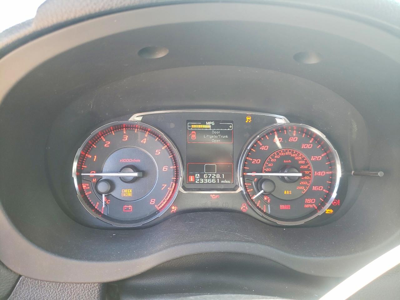 2016 SUBARU WRX