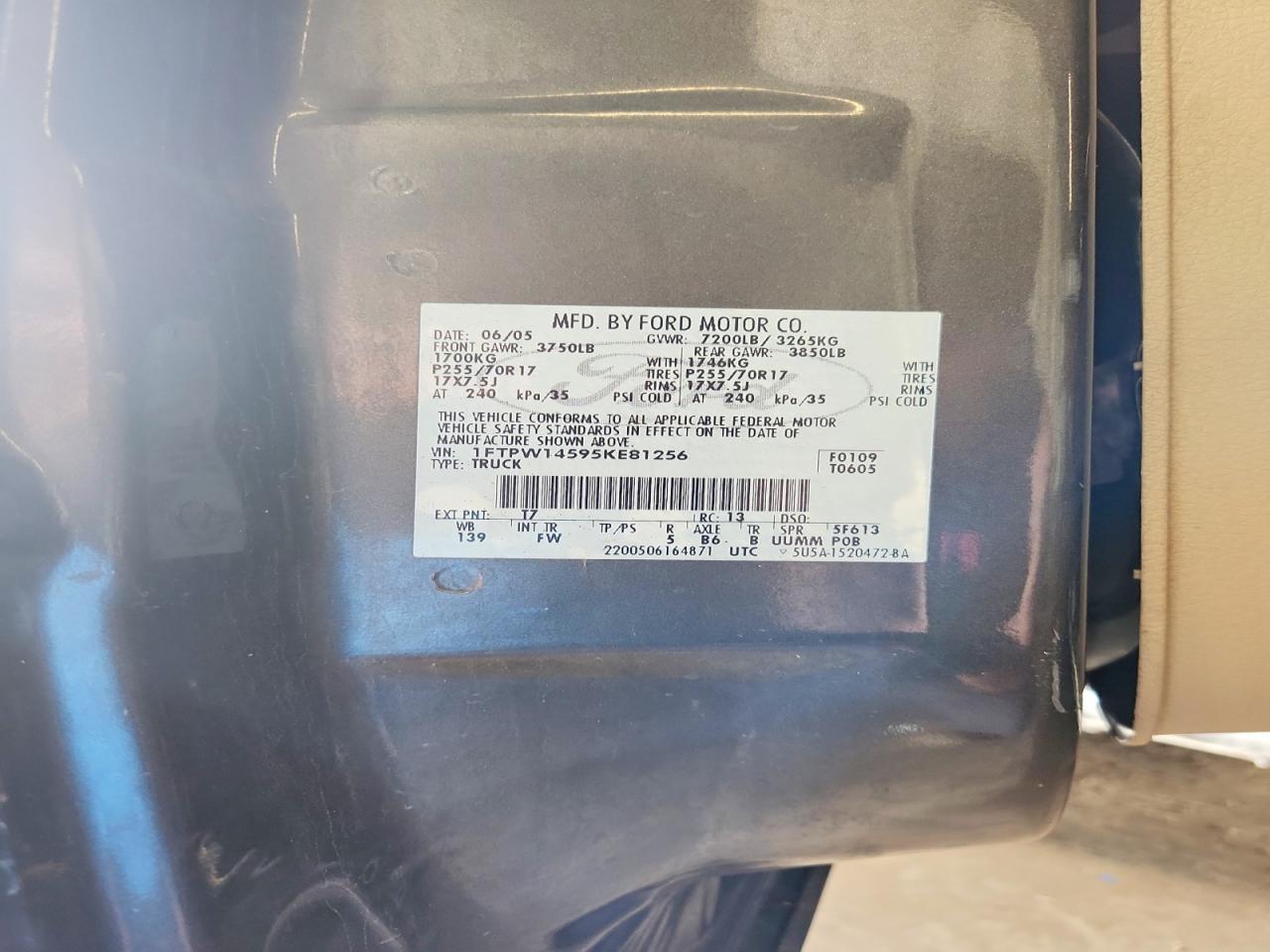2005 FORD F150