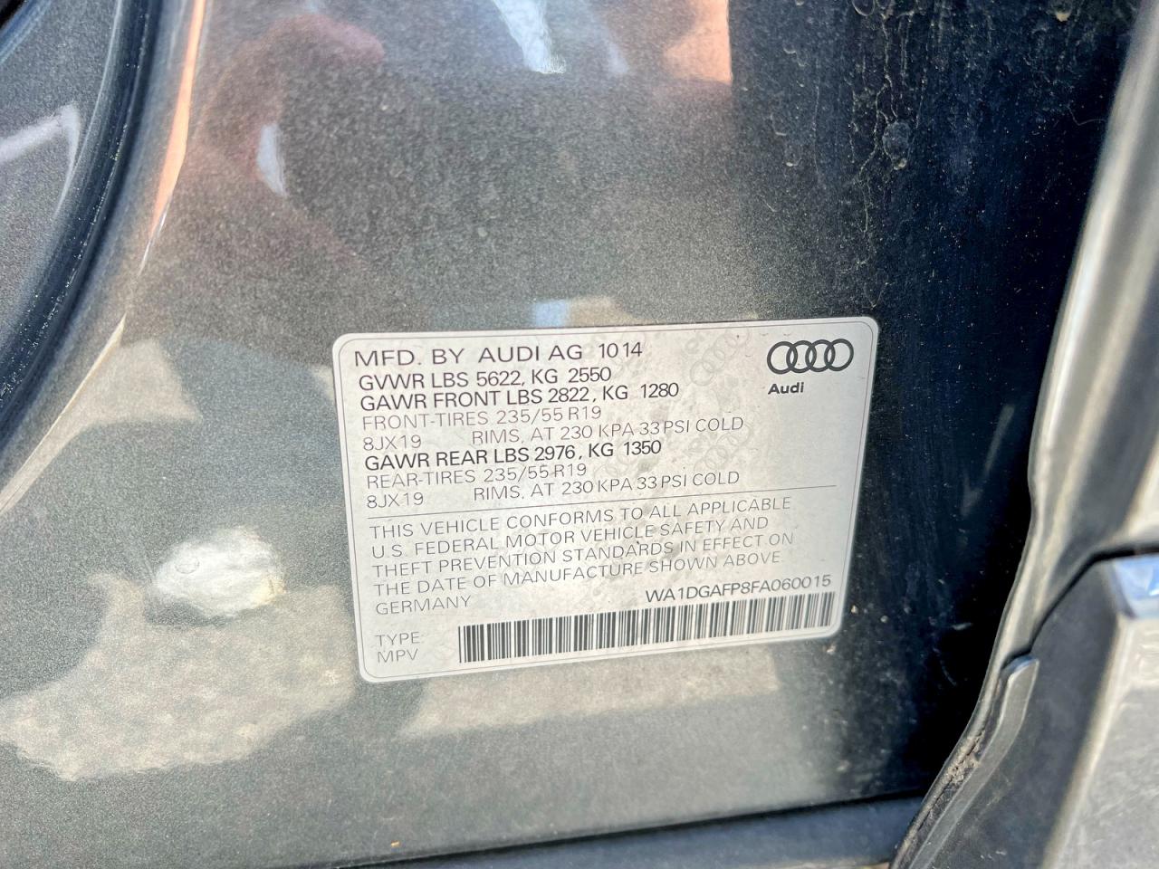 2015 AUDI Q5
