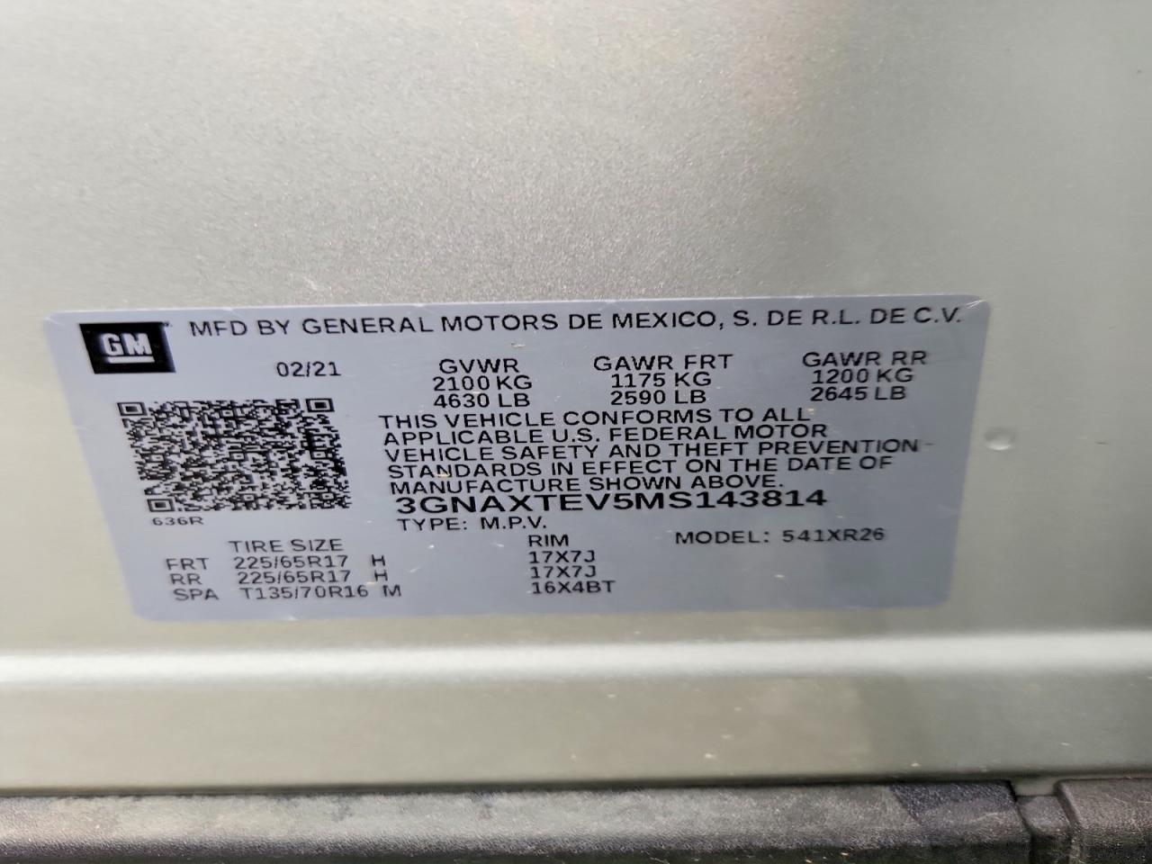 2021 CHEVROLET EQUINOX