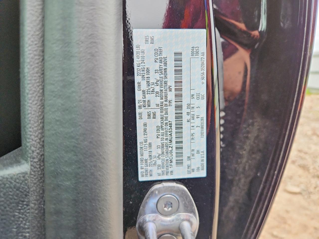 2021 FORD ESCAPE