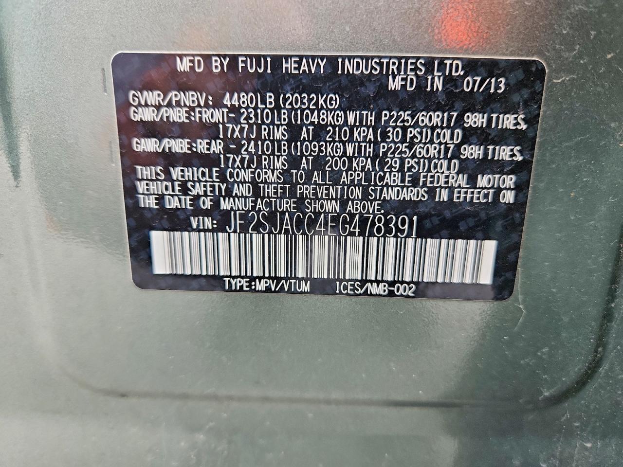 2014 SUBARU FORESTER