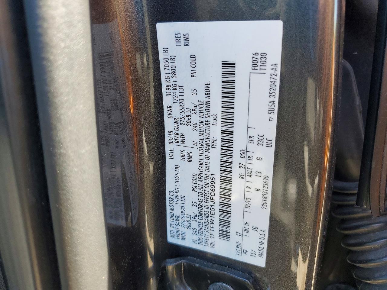 2018 FORD F150