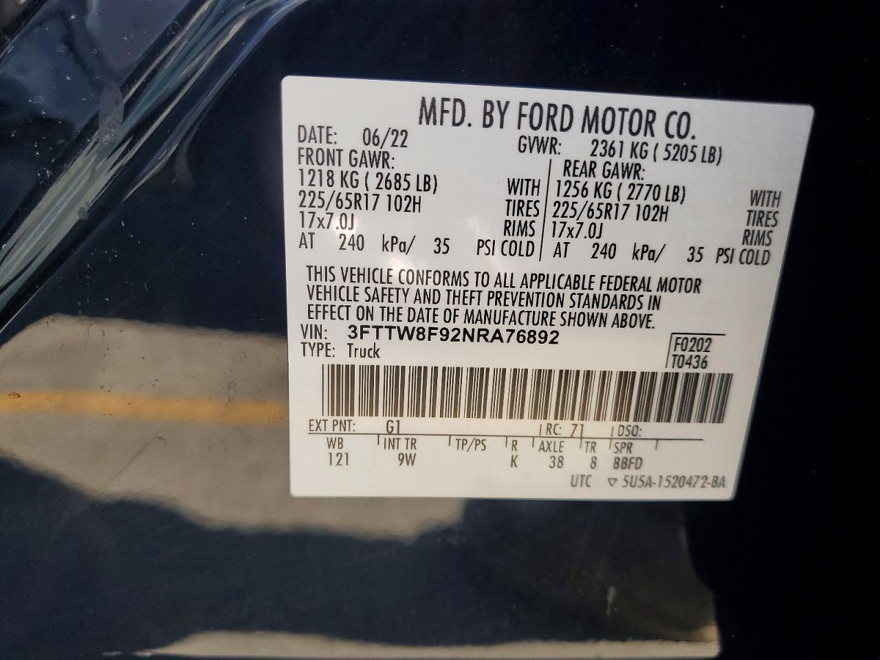2022 FORD MAVERICK